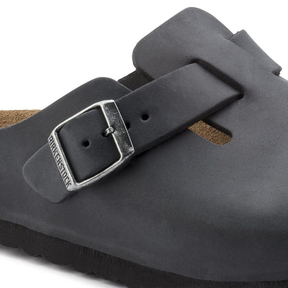 Birkenstock Boston Pelle Oiled Nero