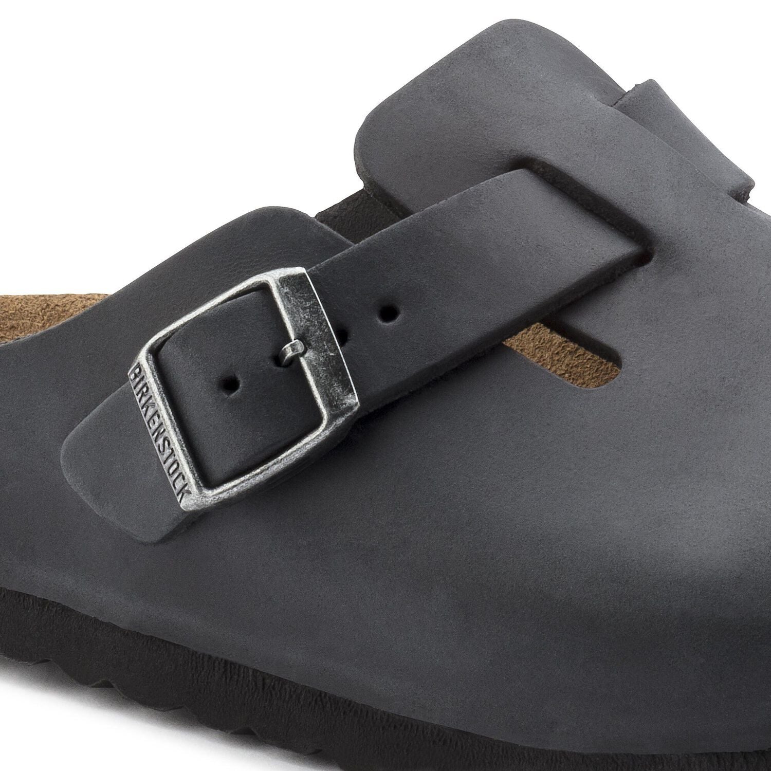 Birkenstock Boston Pelle Oiled Nero