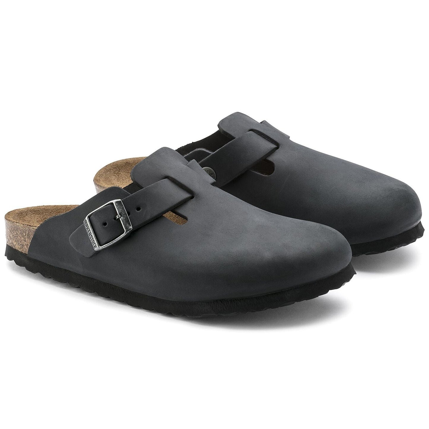 Birkenstock Boston Pelle Oiled Nero