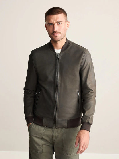 Next Giacca di pelle - brown nubuck