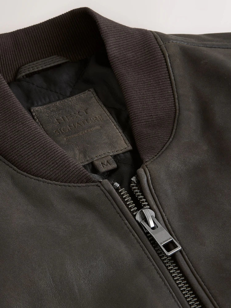 Next Giacca di pelle - brown nubuck