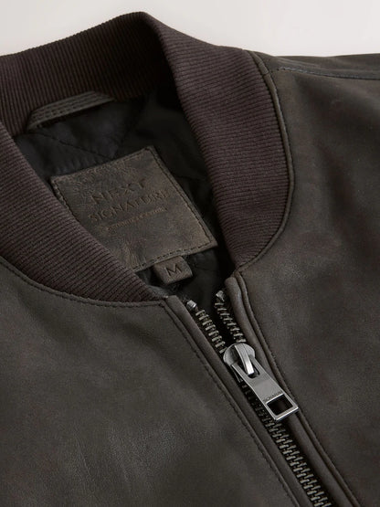 Next Giacca di pelle - brown nubuck