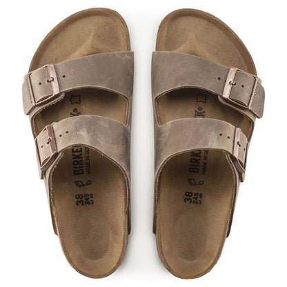 Birkenstock Arizona Tobacco Brown Oiled Leather